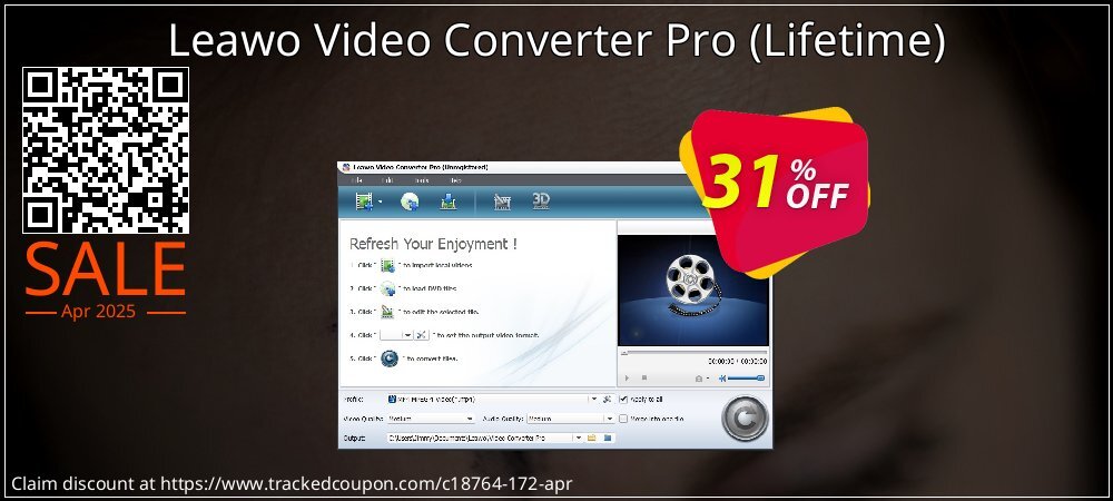 Leawo Video Converter Pro - Lifetime  coupon on April Fools Day deals