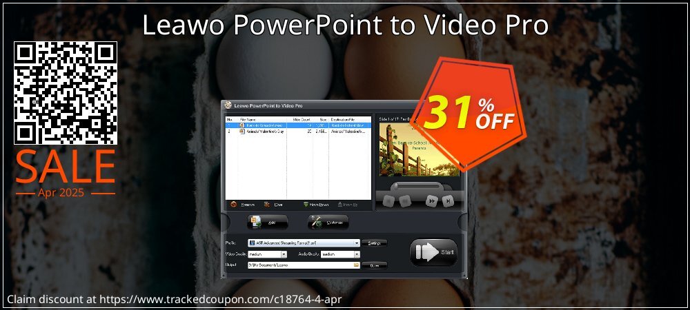 Leawo PowerPoint to Video Pro coupon on Tell a Lie Day offering sales