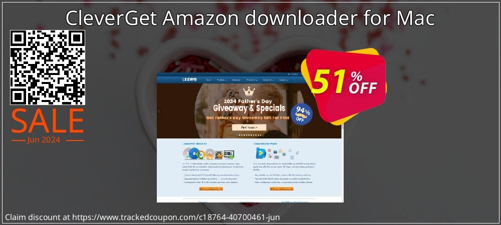 CleverGet Amazon downloader for Mac coupon on National Loyalty Day super sale