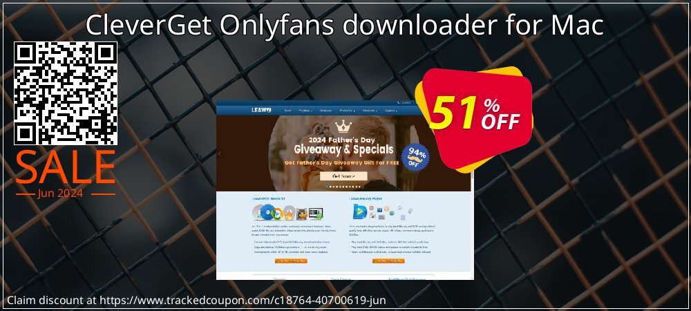 CleverGet Onlyfans downloader for Mac coupon on World Password Day offer