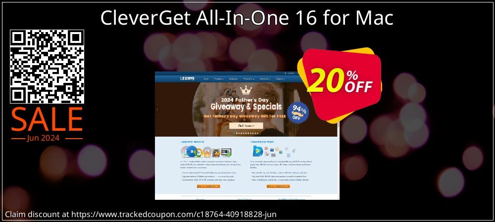 CleverGet All-In-One 16 for Mac coupon on Constitution Memorial Day super sale