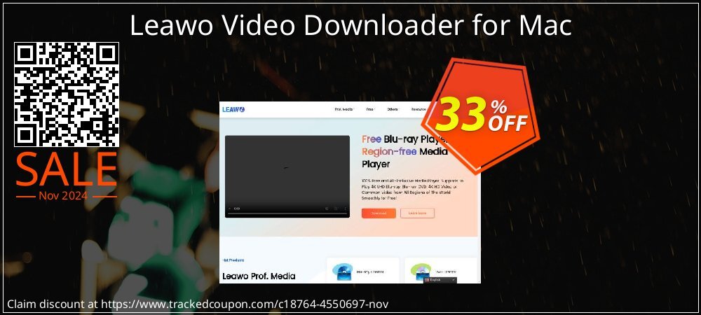 Leawo Video Downloader for Mac coupon on April Fools Day sales