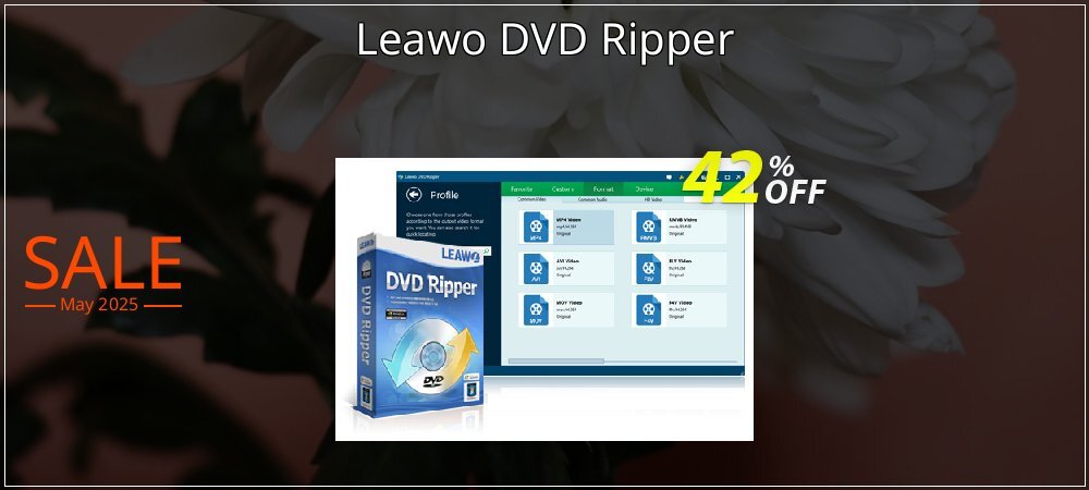 Leawo DVD Ripper coupon on World Party Day discounts