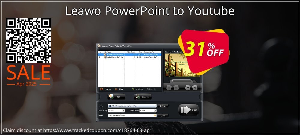 Leawo PowerPoint to Youtube coupon on Constitution Memorial Day offer