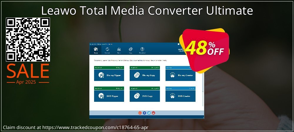 Leawo Total Media Converter Ultimate coupon on World Backup Day offer