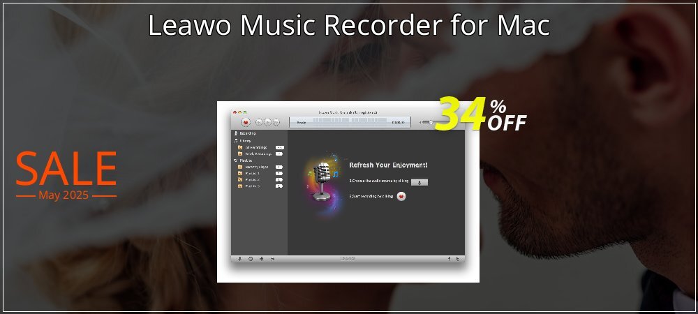 Leawo Music Recorder for Mac coupon on April Fools' Day offer