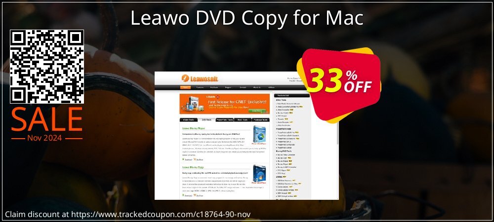 Leawo DVD Copy for Mac coupon on National Walking Day deals