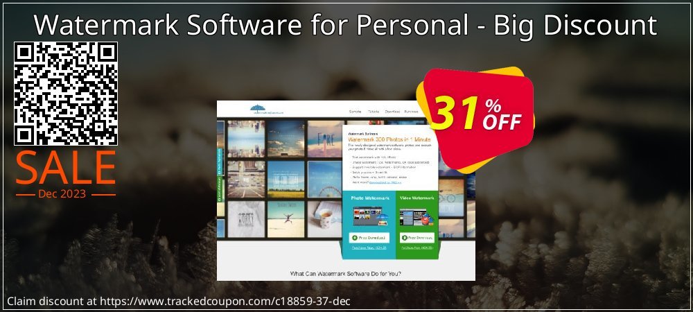 Watermark Software for Personal - Big Discount coupon on National Memo Day promotions