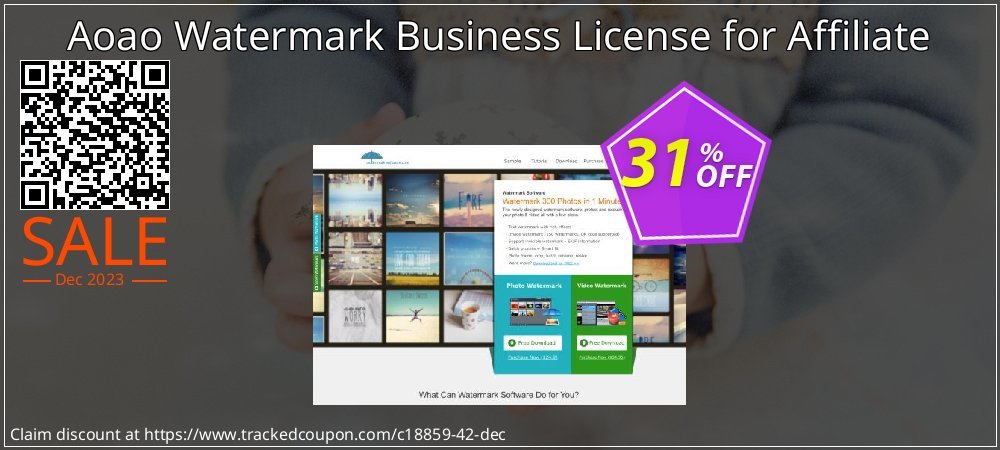 Aoao Watermark Business License for Affiliate coupon on National Memo Day offering discount