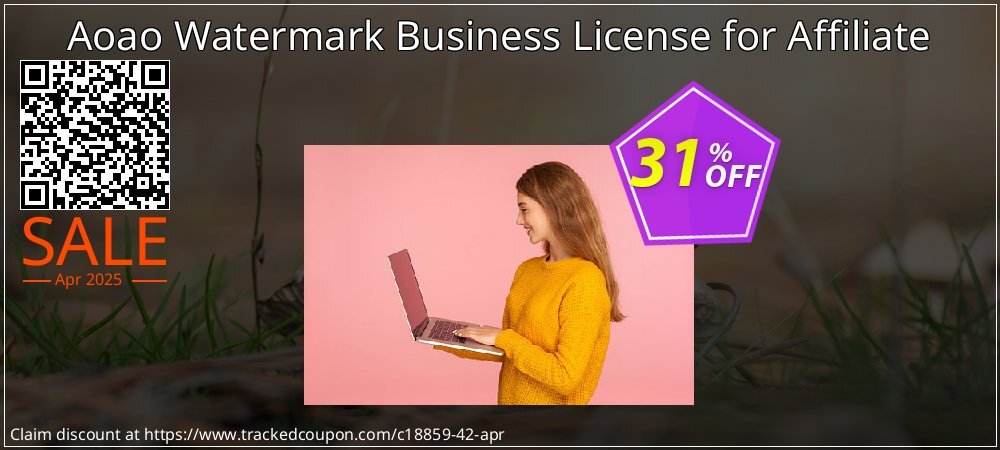 Aoao Watermark Business License for Affiliate coupon on Working Day offering discount