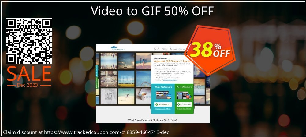 Video to GIF 50% OFF coupon on National Pizza Party Day offering sales