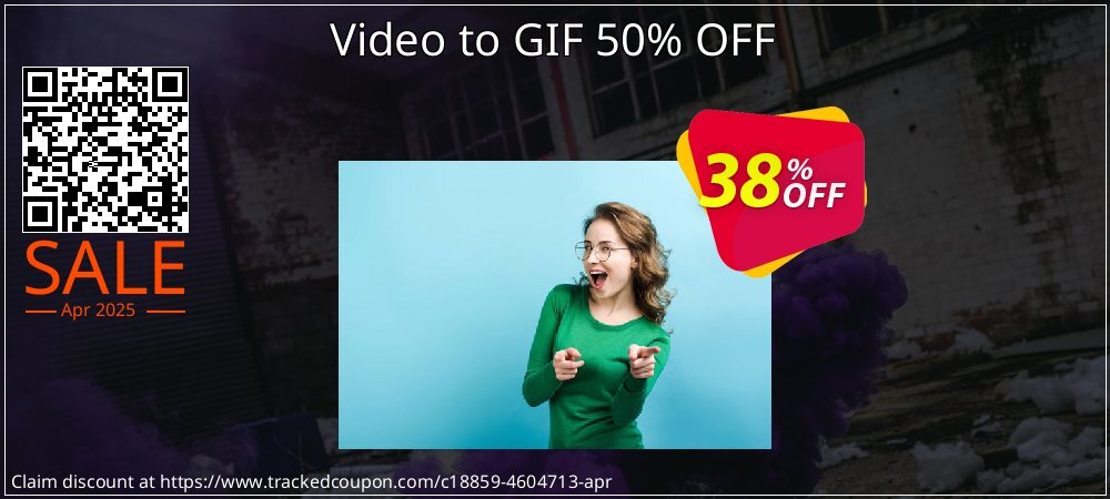 Video to GIF 50% OFF coupon on Virtual Vacation Day discount