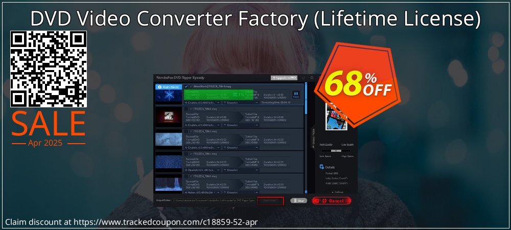 DVD Video Converter Factory - Lifetime License  coupon on Working Day offering sales