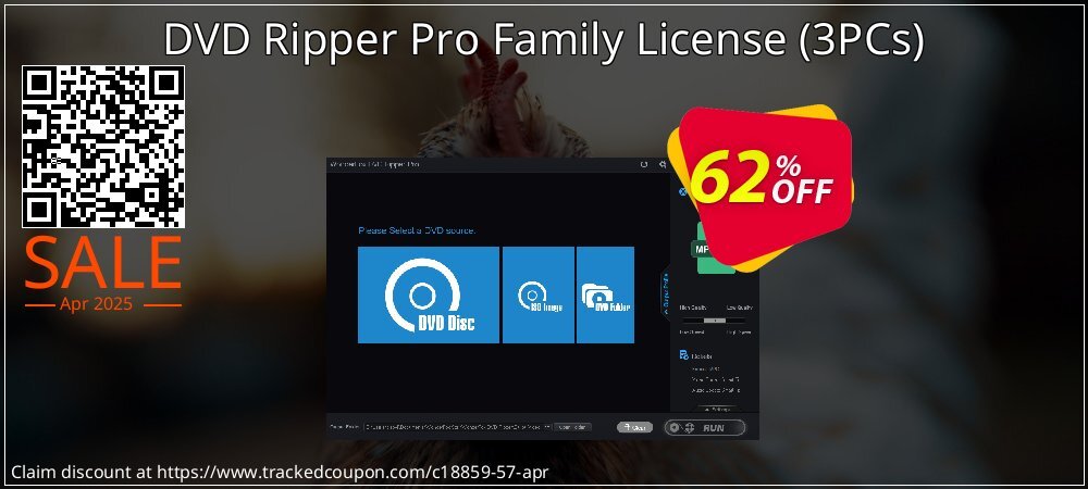 DVD Ripper Pro Family License - 3PCs  coupon on National Memo Day deals