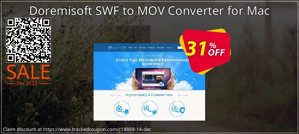 Doremisoft SWF to MOV Converter for Mac coupon on World Password Day offering sales