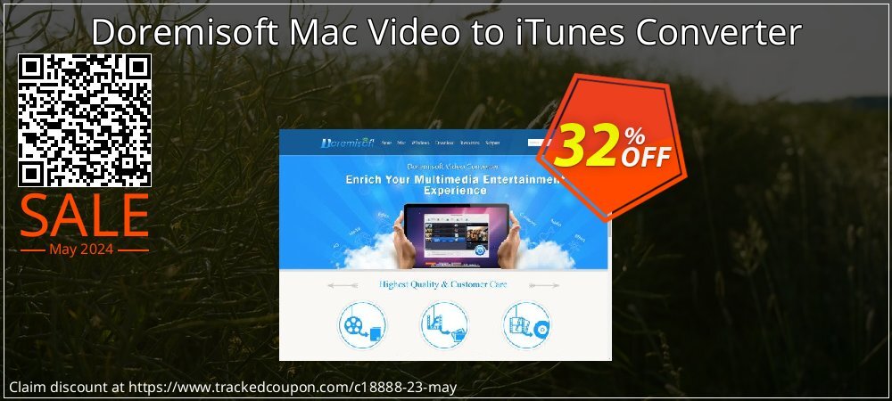 Doremisoft Mac Video to iTunes Converter coupon on National Pizza Party Day offering sales
