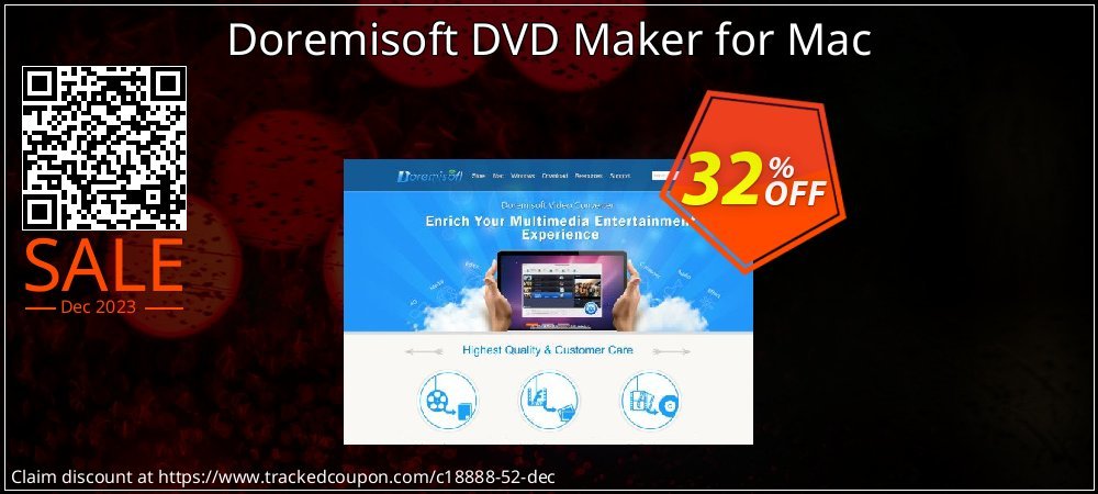 Doremisoft DVD Maker for Mac coupon on April Fools Day offering sales