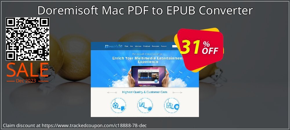 Doremisoft Mac PDF to EPUB Converter coupon on Constitution Memorial Day super sale