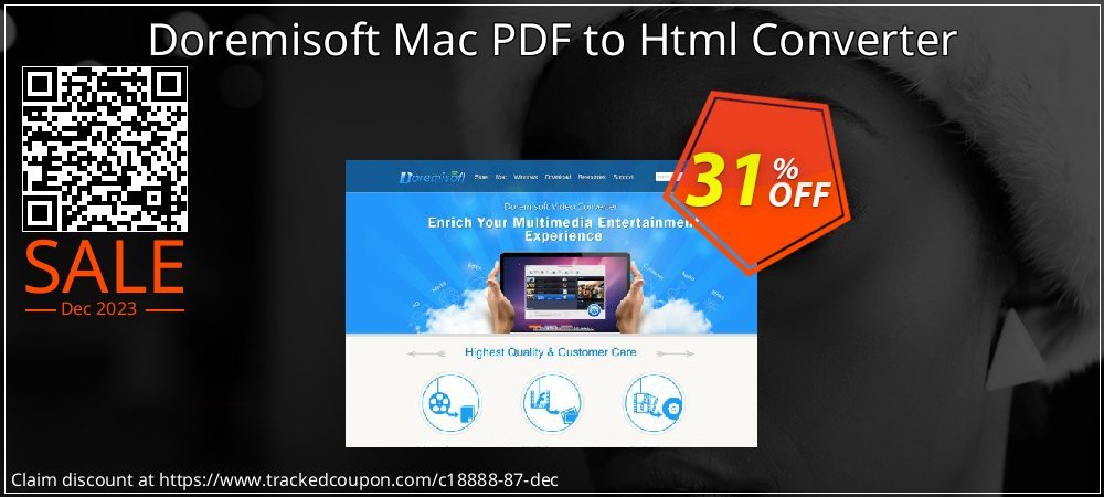 Doremisoft Mac PDF to Html Converter coupon on April Fools' Day offering sales