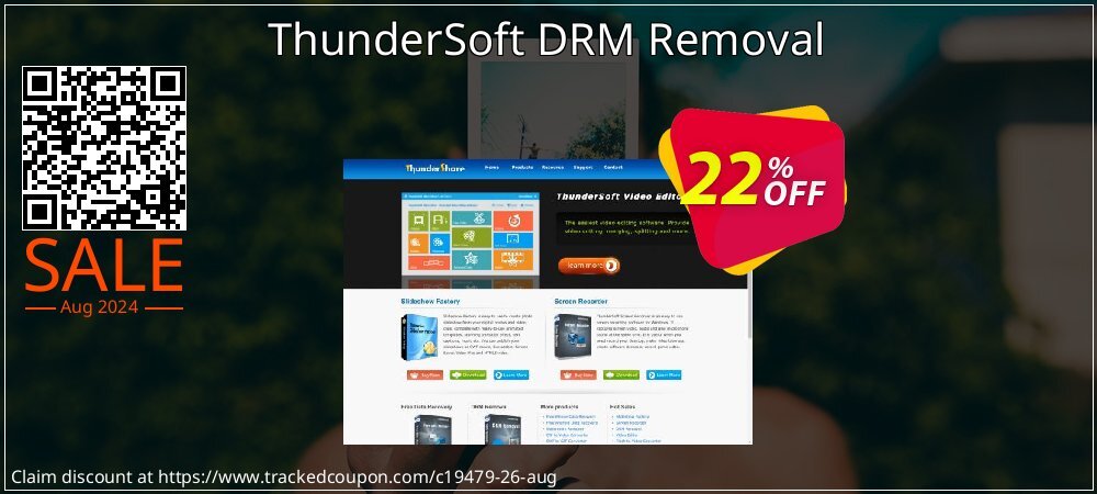 ThunderSoft DRM Removal coupon on World Party Day offering discount