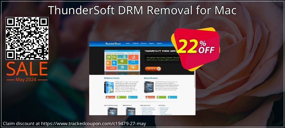 ThunderSoft DRM Removal for Mac coupon on April Fools' Day offering sales