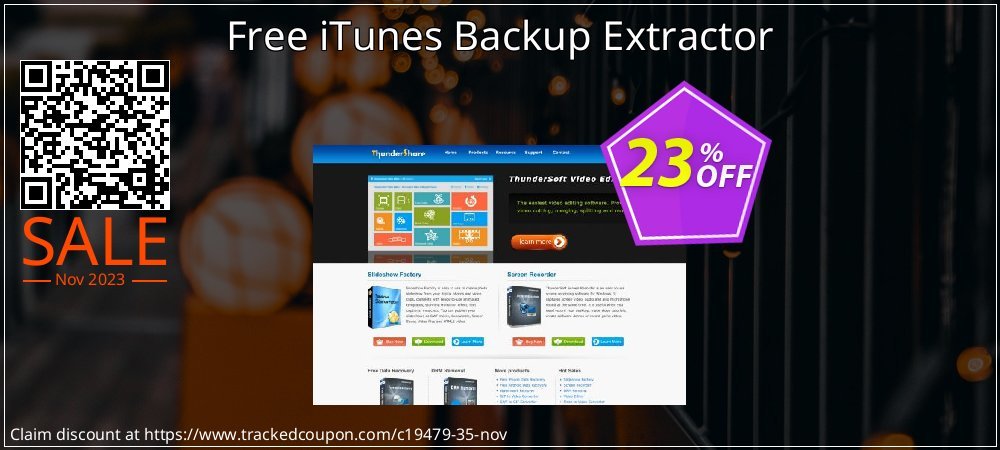 Free iTunes Backup Extractor coupon on Mother Day offering sales