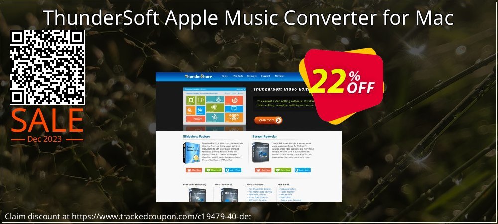 ThunderSoft Apple Music Converter for Mac coupon on Mother Day deals
