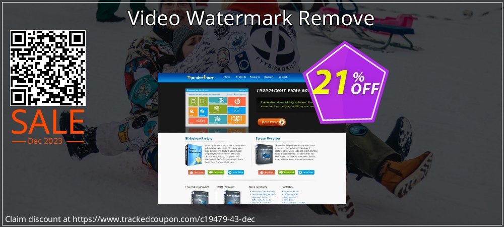 Video Watermark Remove coupon on Virtual Vacation Day offer