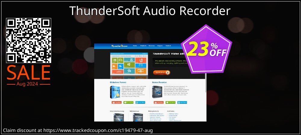 ThunderSoft Audio Recorder coupon on April Fools' Day discounts