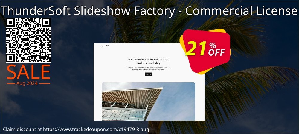ThunderSoft Slideshow Factory - Commercial License coupon on Easter Day offering discount