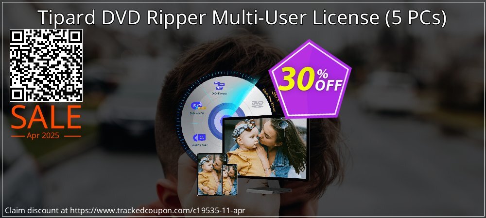 Tipard DVD Ripper Multi-User License - 5 PCs  coupon on Palm Sunday promotions