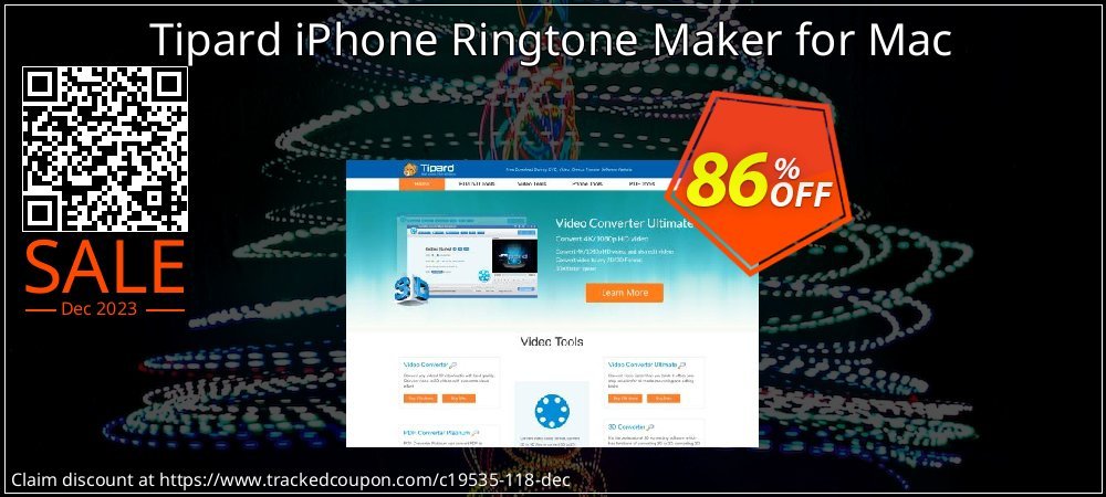 Tipard iPhone Ringtone Maker for Mac coupon on Virtual Vacation Day discounts
