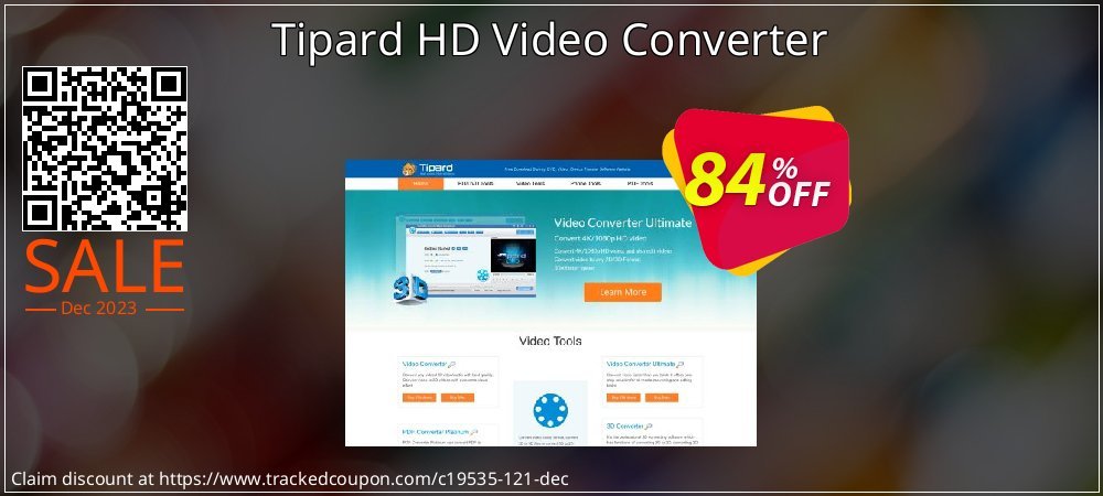 Tipard HD Video Converter coupon on World Party Day offer