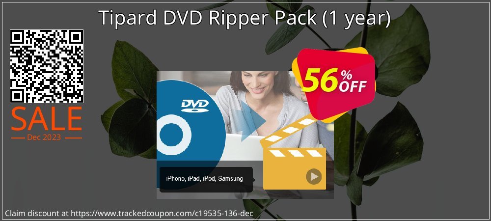 Tipard DVD Ripper Pack - 1 year  coupon on World Party Day promotions