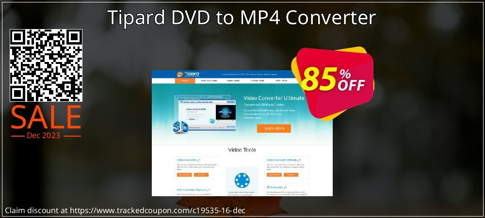 Tipard DVD to MP4 Converter coupon on World Party Day offering sales