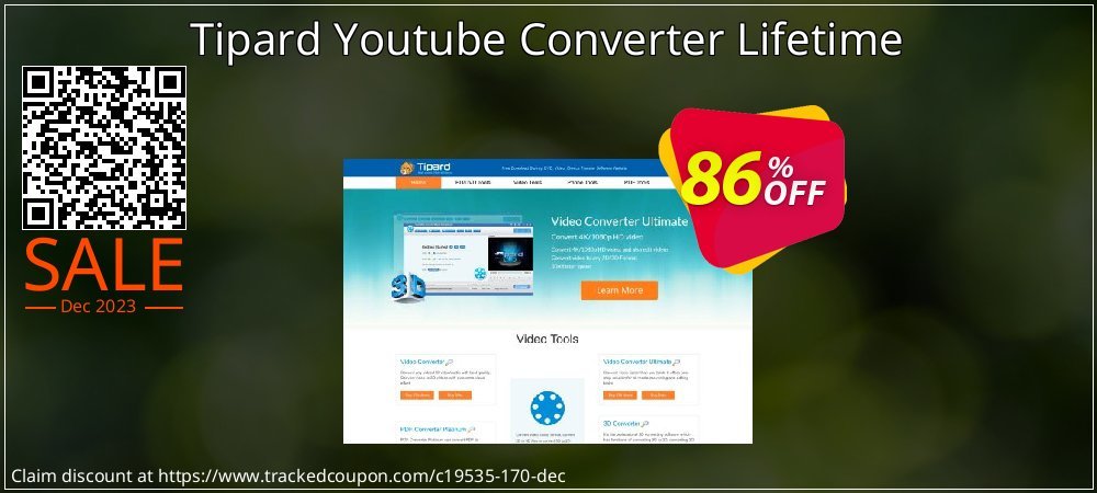 Tipard Youtube Converter Lifetime coupon on World Backup Day offering sales