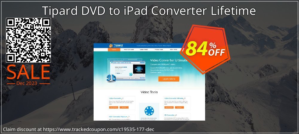 Tipard DVD to iPad Converter Lifetime coupon on National Memo Day offering sales