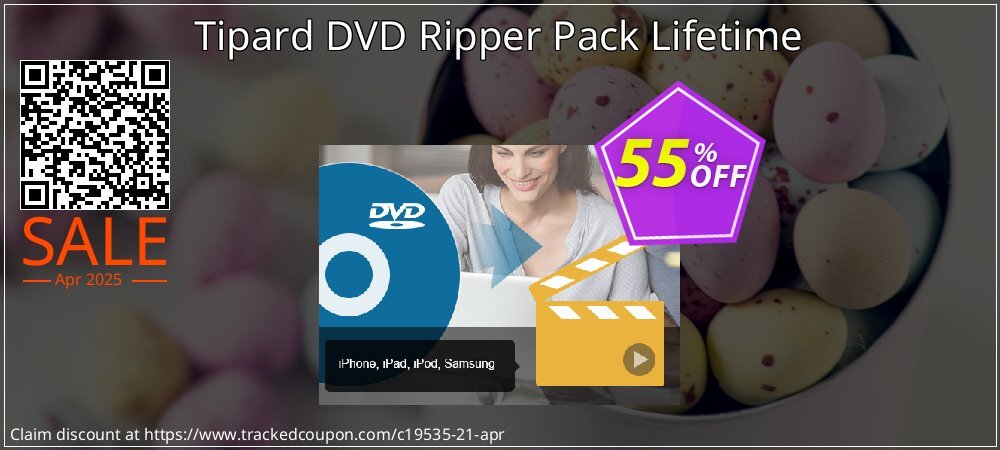 Tipard DVD Ripper Pack Lifetime coupon on World Party Day deals