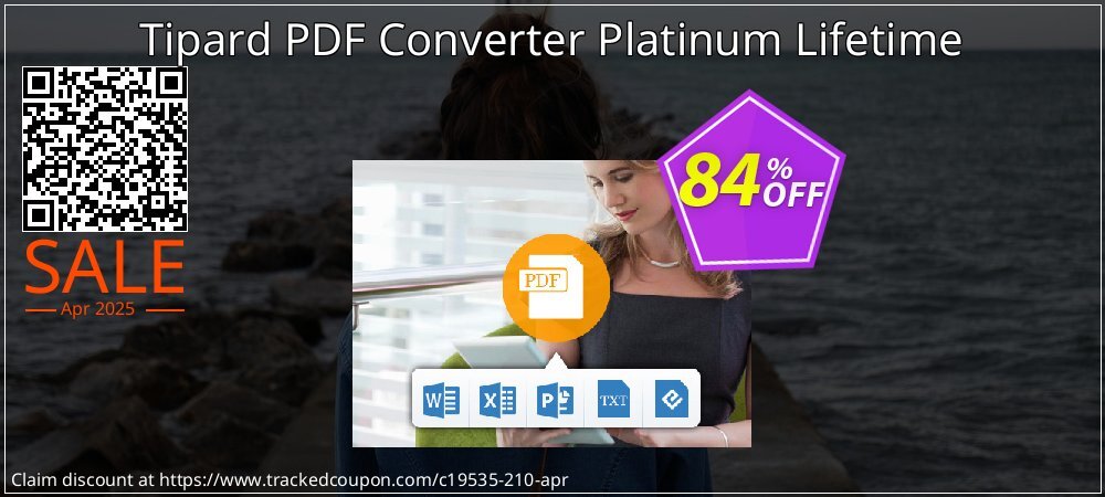 Tipard PDF Converter Platinum Lifetime coupon on National Walking Day deals