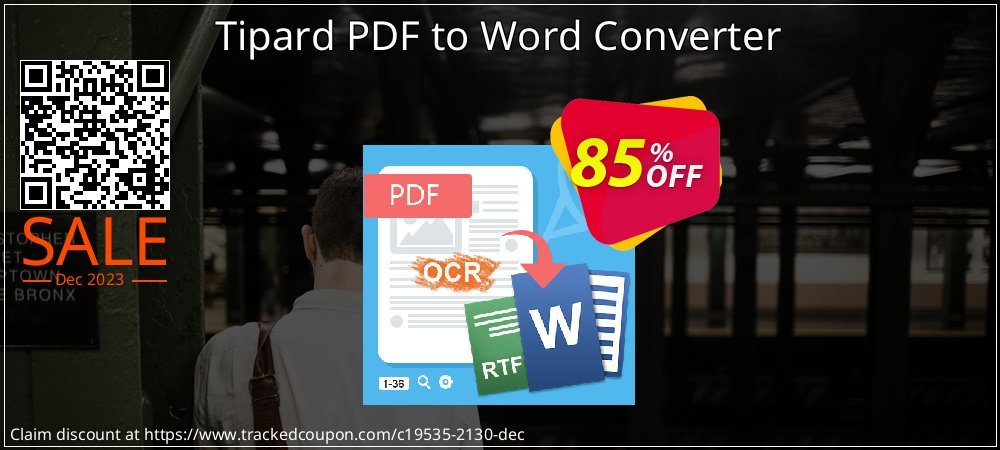 Tipard PDF to Word Converter coupon on National Walking Day offering discount