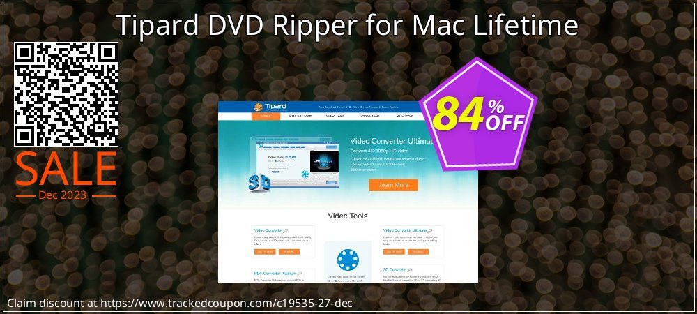 Tipard DVD Ripper for Mac Lifetime coupon on Chinese New Year offering sales