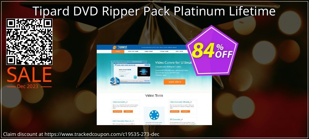 Tipard DVD Ripper Pack Platinum Lifetime coupon on Easter Day deals