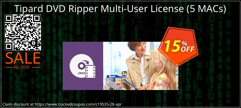 Tipard DVD Ripper Multi-User License - 5 MACs  coupon on Easter Day promotions