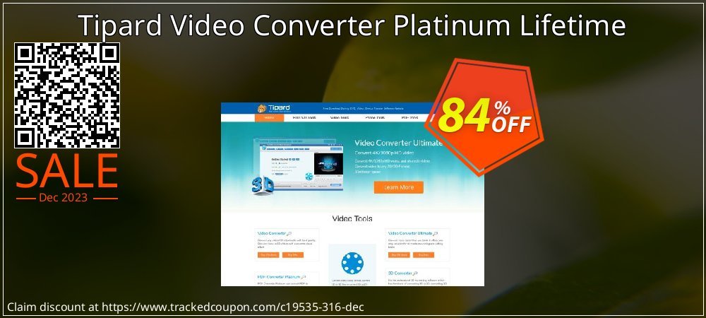 Tipard Video Converter Platinum Lifetime coupon on World Party Day promotions