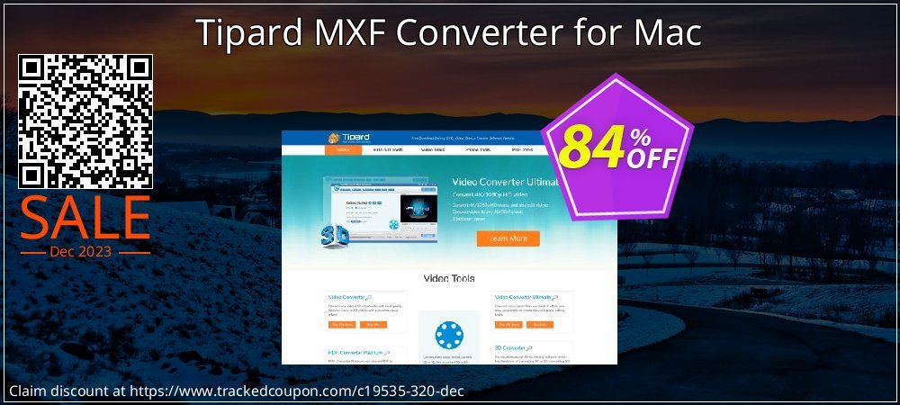 Tipard MXF Converter for Mac coupon on National Walking Day discount