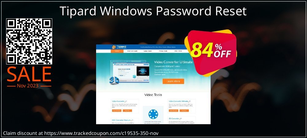 Tipard Windows Password Reset coupon on National Walking Day super sale