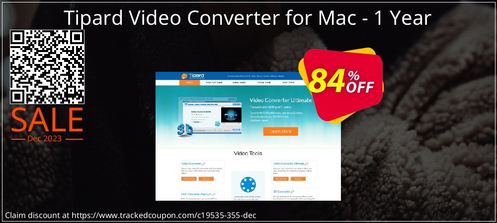 Tipard Video Converter for Mac - 1 Year coupon on National Walking Day offer