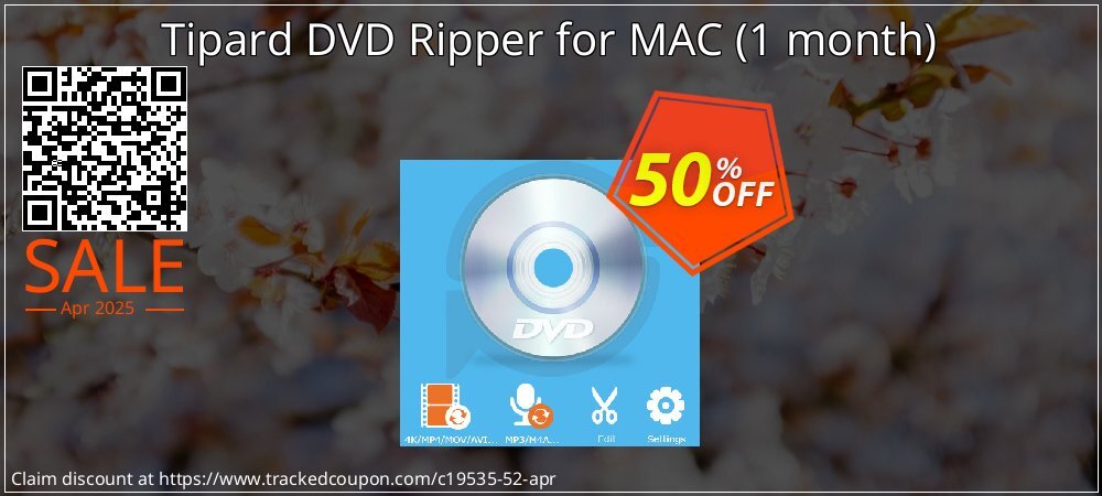 Tipard DVD Ripper for MAC - 1 month  coupon on April Fools' Day offering sales