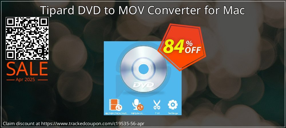 Tipard DVD to MOV Converter for Mac coupon on Palm Sunday promotions