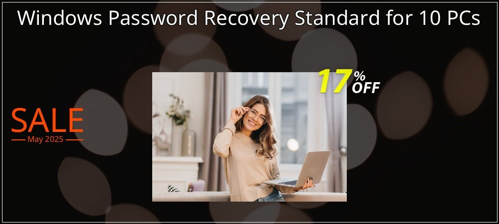 Windows Password Recovery Standard for 10 PCs coupon on World Party Day offer